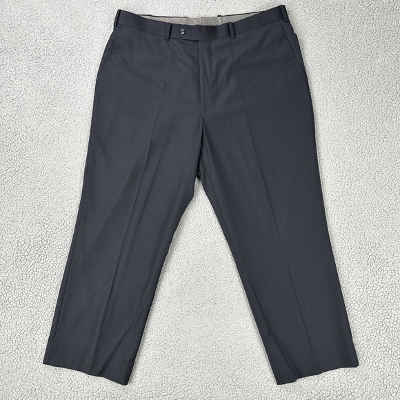 Caravelli Super 140s Kelly OP Dress Pants Men 40x28 Navy Blue Merino Wool Lined - Picture 1 of 16